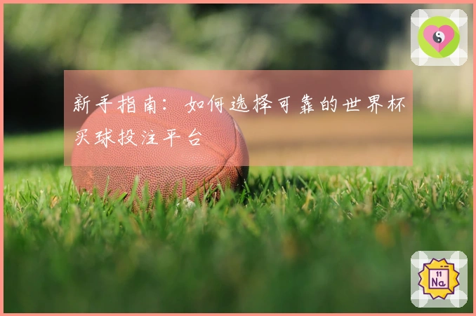 新手指南：如何选择可靠的世界杯买球投注平台